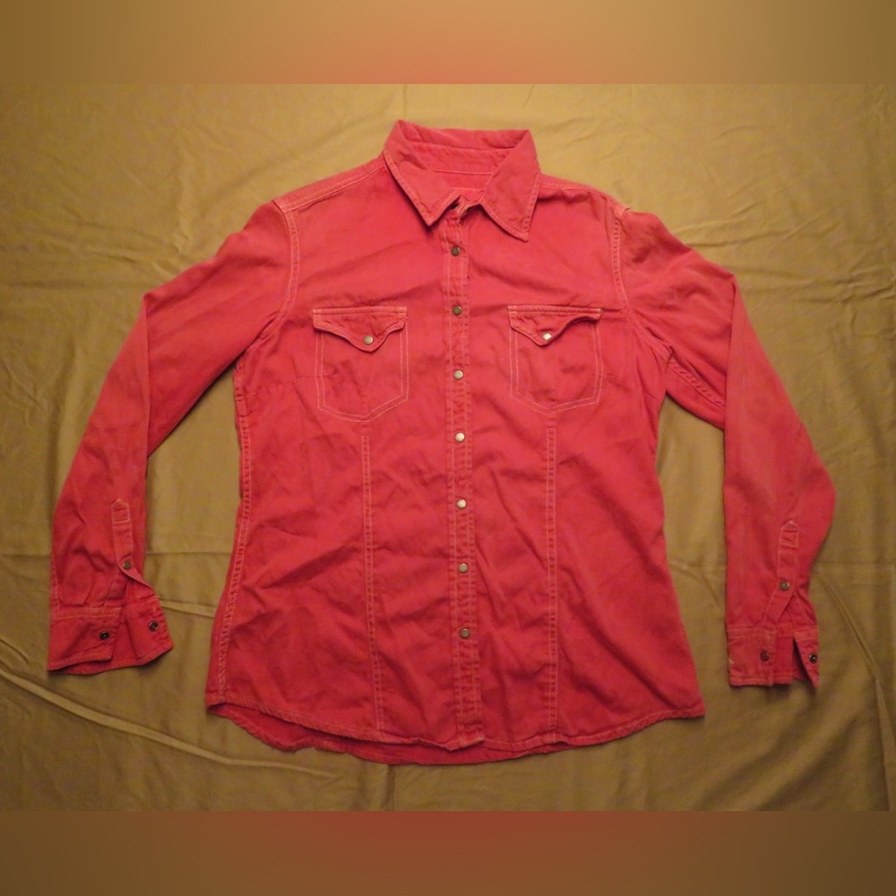 Barn Fly Trading Red Button-Up Shirt